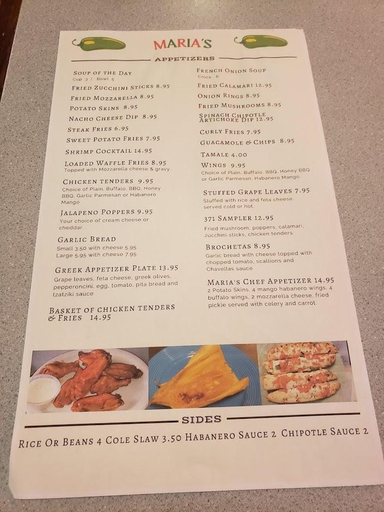 Maria's 371 Family Restaurant Menu image 3