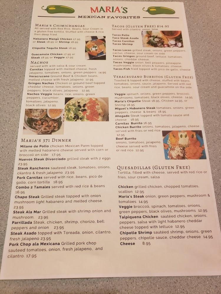 Maria's 371 Family Restaurant Menu image 4